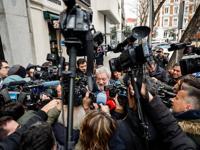 Llegada de Miguel Ángel Rodríguez, jefe de gabinete de la presidenta de la Comunidad de Madrid, Isabel Díaz Ayuso, a declarar como testigo en la causa abierta contra Álvaro García Ortiz, fiscal General de l Estado, en el Tribunal Supremo.