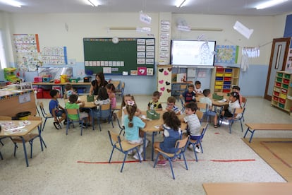 Alumnos del CEIP Juan Ramón Jiménez, de Sevilla.