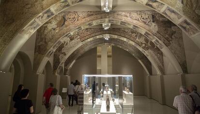 Les pintures de Sixena que s’exhibeixen des de fa anys al MNAC podrien emprendre un darrer viatge, o no. Depèn de la justícia.