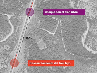 ¿Qué pasó en Adamuz? Estas son las coordenadas del descarrilamiento y del choque