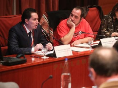 Miguel &Aacute;ngel Mayo, David Fern&aacute;ndez y Esther Andreu.