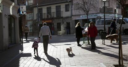 Una imagen reciente del centro de Galapagar.