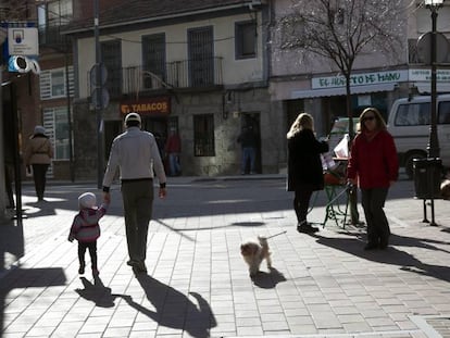 El centro deGalapagar ayer.