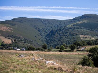 La sierra de O Iribio (Lugo), donde está previsto que se levante un parque eólico con ocho aerogeneradores.