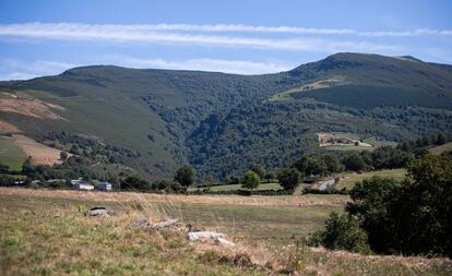 La sierra de O Iribio (Lugo), donde está previsto que se levante un parque eólico con ocho aerogeneradores.