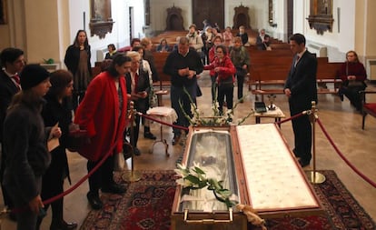 La beata María Ana de Jesús, en la Iglesia Don Juan de Alarcón en Madrid este martes.