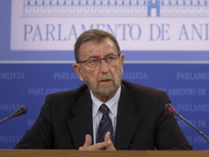 Manuel Gracia Presidente del Parlamento de Andaluc&iacute;a.