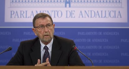 Manuel Gracia Presidente del Parlamento de Andaluc&iacute;a.