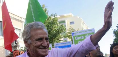 Jer&oacute;nimo de Sousa, durante la campa&ntilde;a electoral.