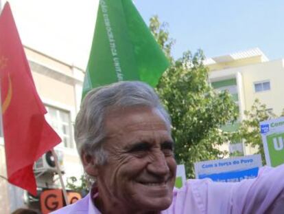 Jerónimo de Sousa, durante la campaña electoral.
