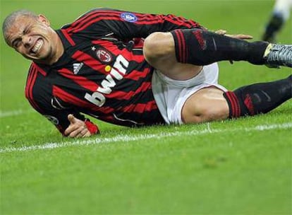 Ronaldo, en un partido con el Milan