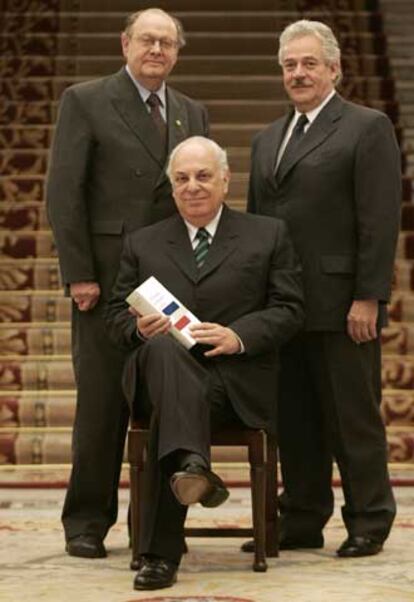 Pedro Luis Barcia, Alfredo Matus Olivier y Gonzalo Celorio Blasco (de izquierda a derecha).
