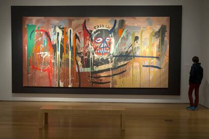 La obra Sin título, de Jean-Michel Basquiat, subastada esta semana en Nueva York.