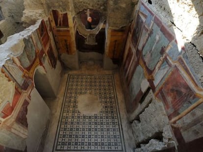 La &#039;domus&#039; de Criptoporticus, una de las seis casas restauradas en Pompeya.