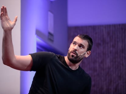 Marc Gasol durante la ponencia de apertura del día del inversor.