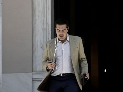 El primer ministro griego, Alexis Tsipras, este viernes en Atenas.