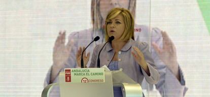 Elena Valenciano, durante su intervención.