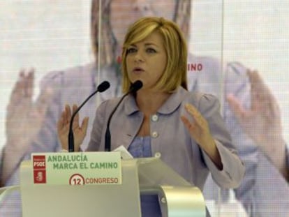 Elena Valenciano, durante su intervenci&oacute;n.