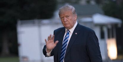 El presidente de Estados Unidos, Donald Trump, regresa a la Casa Blanca el 13 de julio tras unas vacaciones. 