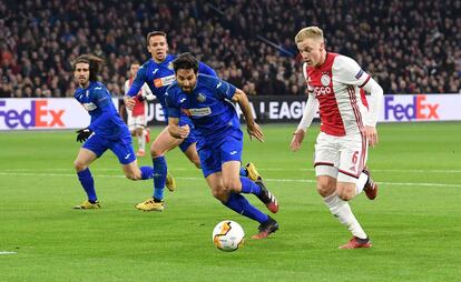 Imagen del Ajax-Getafe.