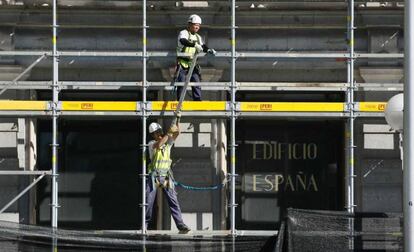 Comienzo de las obras de remodelación del edificio España.