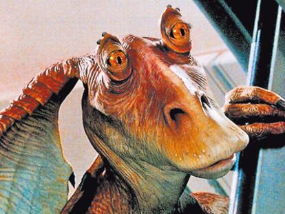 <b>Jar Jar Binks, la criatura que introdujo los chistes de pedos en <i>Star Wars. </i></b>