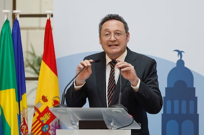 El fiscal general del Estado, Álvaro García Ortiz, en un acto este jueves.