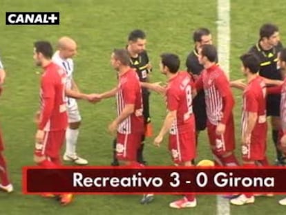Recreativo, 3 - Girona, 0