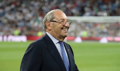Paco Gento, presidente de honor del Real Madrid.