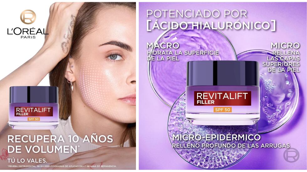 Tres tipos de ácido hialurónico.