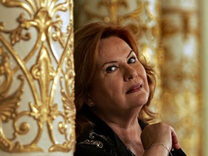 La soprano Eva Marton, ayer en el Liceo de Barcelona.