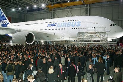 Presentación del A380 en Toulouse, el pasado 27 de abril.