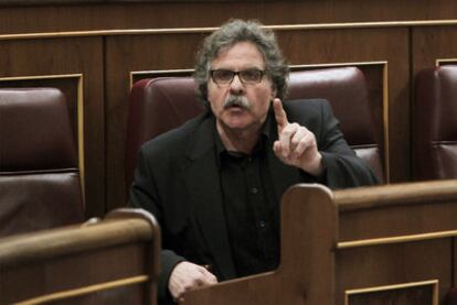 Joan Tardà (ERC), ayer en el Congreso.