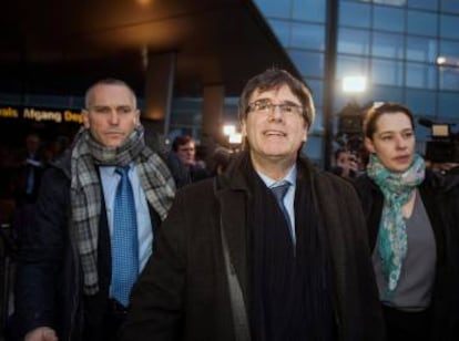 Carles Puigdemont is currently in Copenhagen despite the risk of arrest.