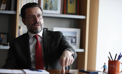Javier Fernández-Lasquetty, Consejero de Hacienda y Función Pública de la Comunidad de Madrid durante una entrevista en 2019.