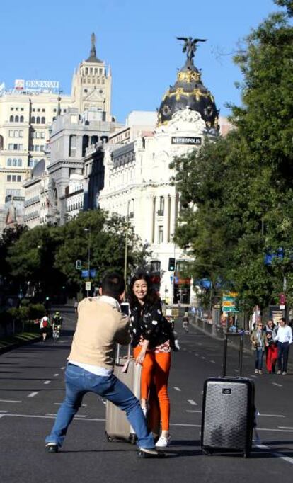 Un retrato en la calle de Alcalá.