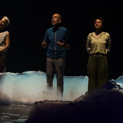 Escena de la obra 'Viaje de invierno', Teatro Abadía