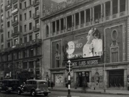 El Palacio de la m&uacute;sica en una imagen de la segunda mitad de los a&ntilde;os treinta.