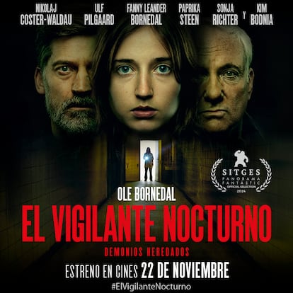 Cartel promocional de 'El vigilante nocturno', en cines el 22 de noviembre.