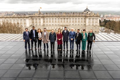 Inauguración este jueves de la nueva cubierta solar del Teatro Real, en Madrid. 