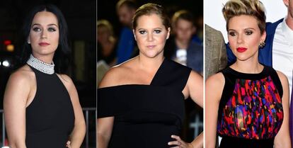 Katy Perry, Amy Schumer y Scarlett Johansson.