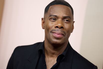 Actor Colman Domingo, nominated for his starring role in 'Rustin,' upon his arrival at the luncheon.