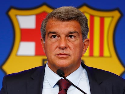 El presidente del Barcelona, Joan Laporta.