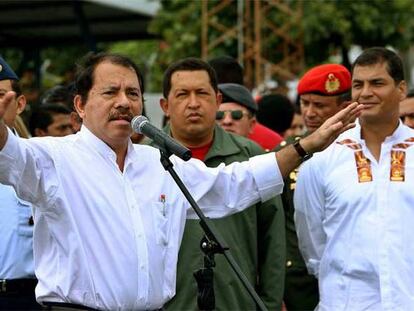 Ortega, Chávez y Correa, por la unidad latinoamericana