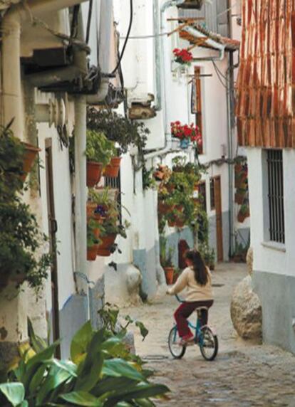 Una de las callejuelas de la judería de Hervás