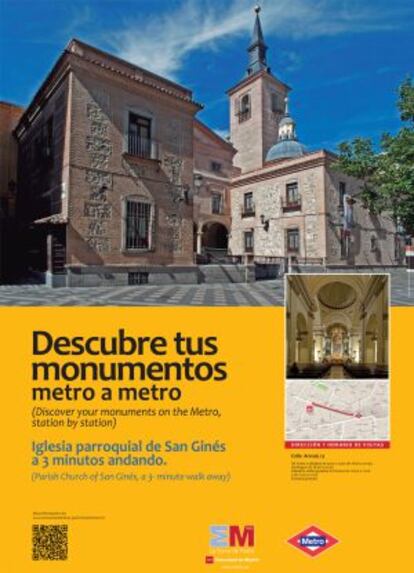 La campaña Descubre tus monumentos metro a metro.