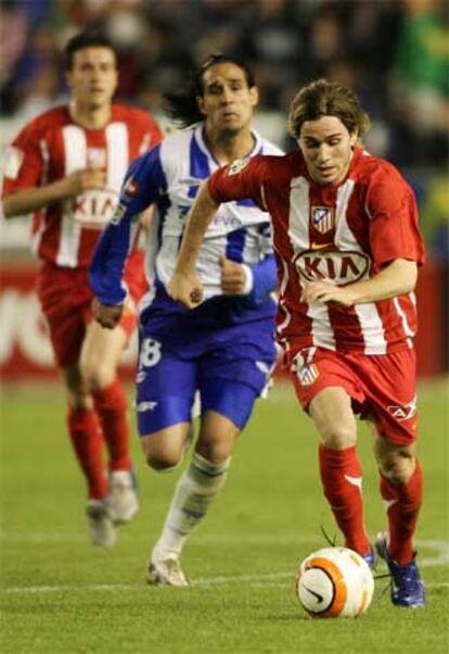 Marqués, en una internada el pasado partido contra el Alavés.