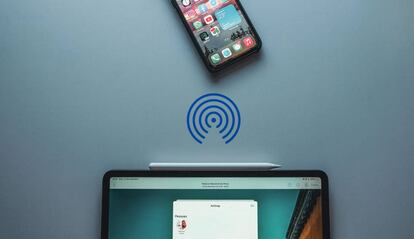 Airdrop entre IPhone y iPad.