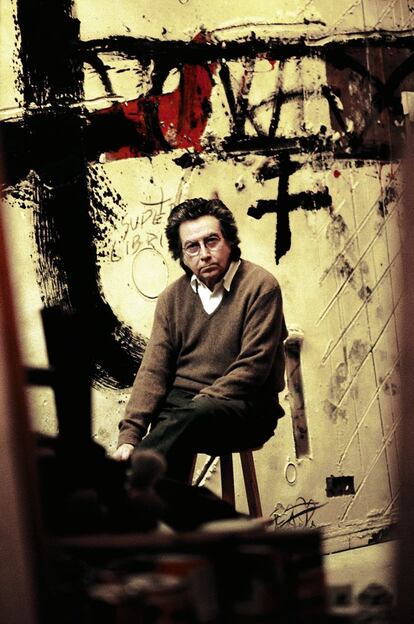 Retrato de Antoni Tàpies, en 1991.