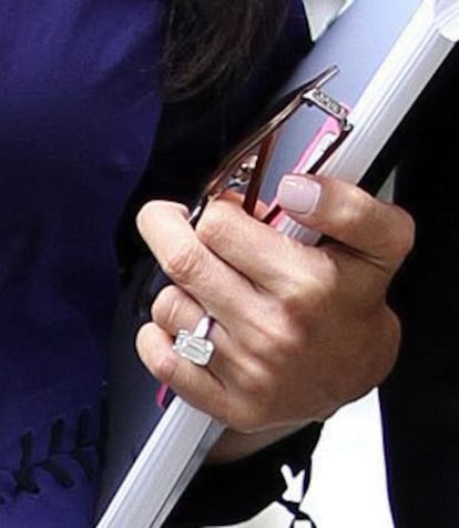 El anillo que luce Amal Alamuddin.